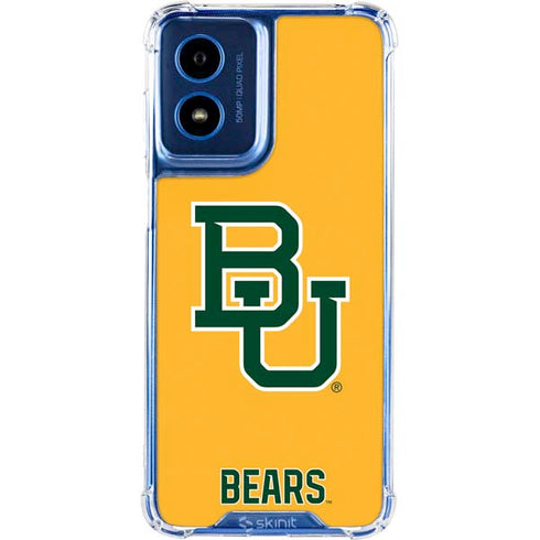 Baylor University BU Yellow Moto G 5G (2024) Clear Case